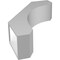 Ekena Millwork 5 1/2-in. W x 18-in. D x 26-in. H Legacy Architectural Grade PVC Knee Brace BRCP055X18X26LEC - alternate 3